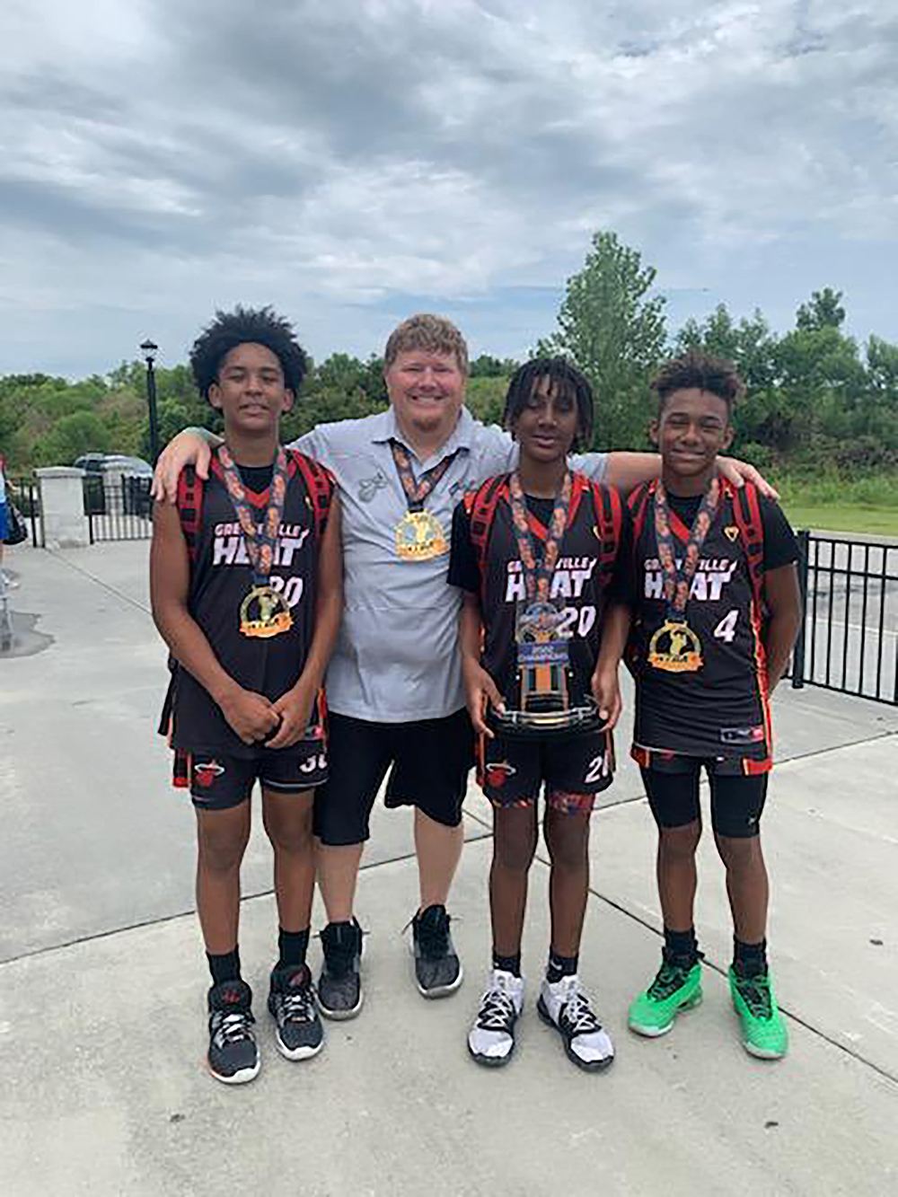 Campers with their medals